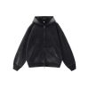 Heavyweight Oversized Zip-up Fleece Hoodie( test)